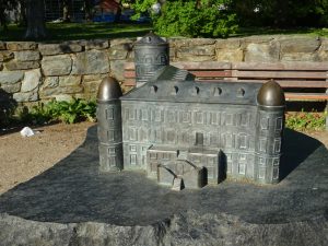 Miniaturmodell Burg Rödelheim im Solmspark/ Foto: Karola Neder