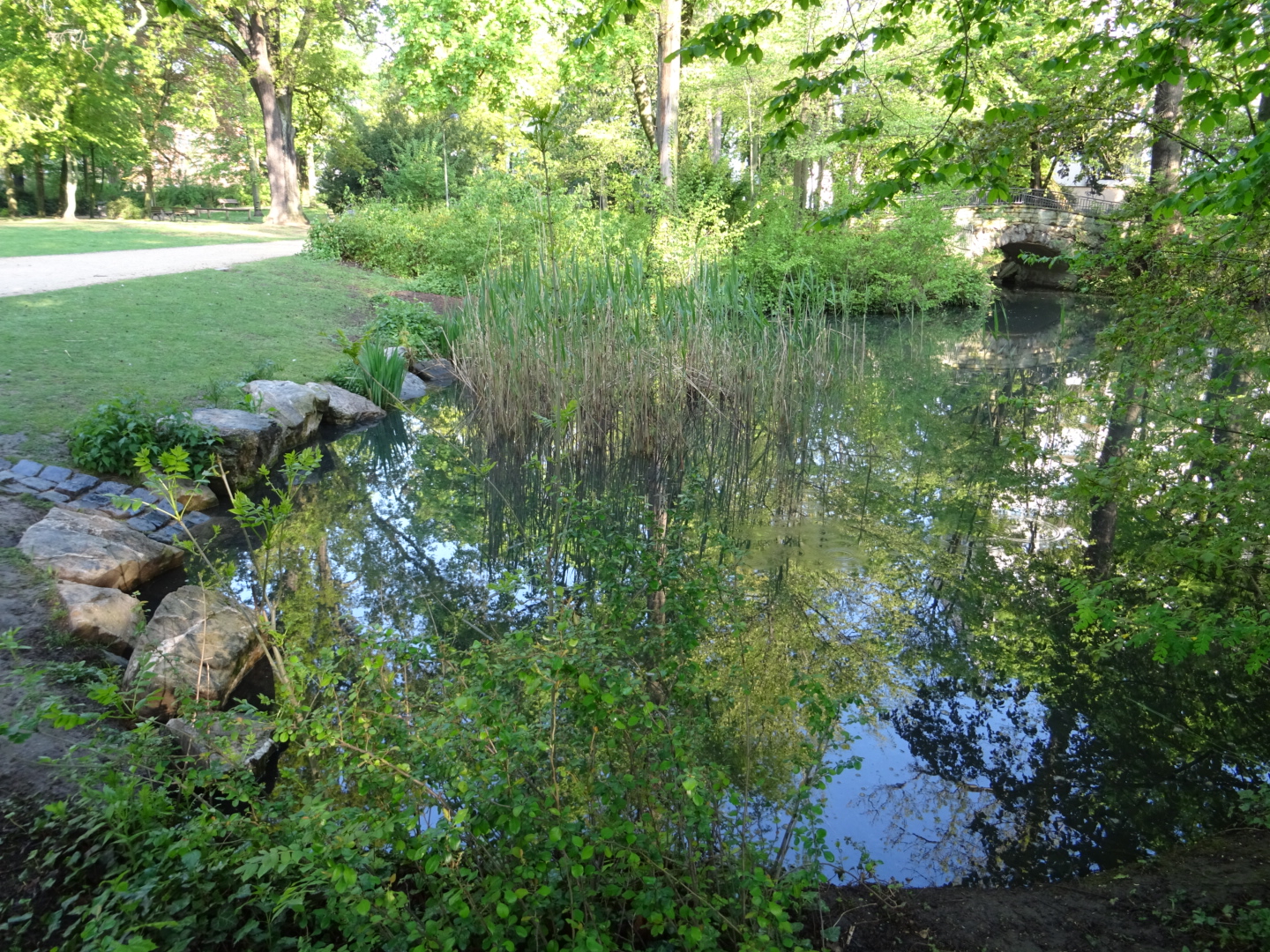 Von Bernus Park in Frankfurt Bockenheim/ Foto: Karola Neder