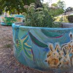 Urban Gardening und Kunst in Bergen-Enkheim/ Foto: Karola Neder