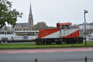 #Hafenbahn #Mainkai #Dreikönigskirche ##Primus Linie #Johann Wolfgang von Goethe