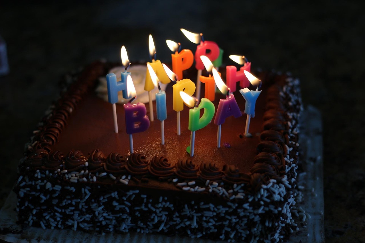#Geburtstag#Kuchen#Kerzen#Happy Birthday
