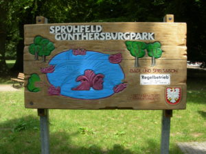 #Matsch und Planschplatz# Günhersburgpark#Eigang