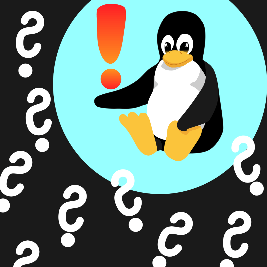 #fragezeichen #linux #tux #pinguin