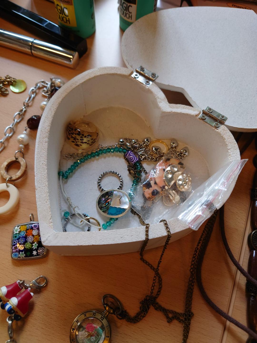 Mode Schmuck,Behältniss Herzform,KLeider Tausch