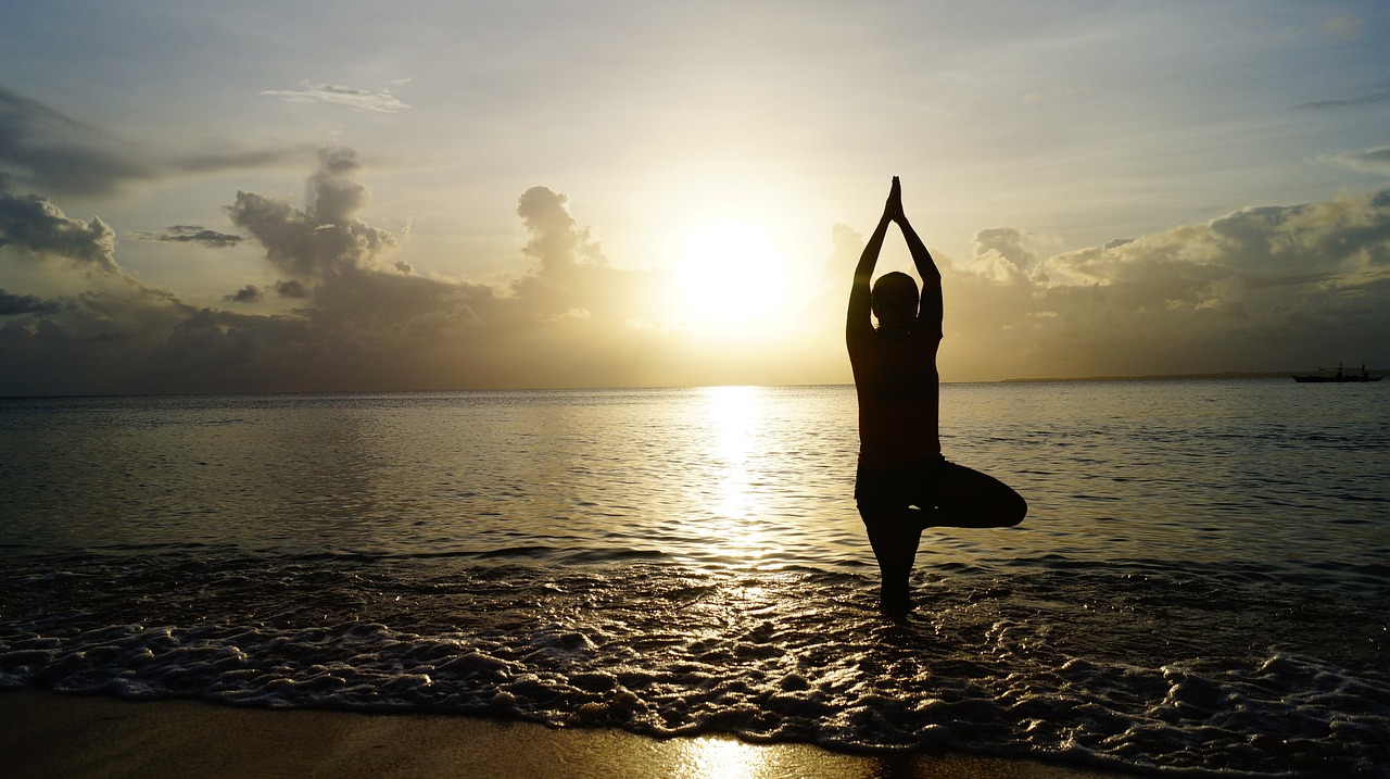 #Yoga #Strand #Ruhe