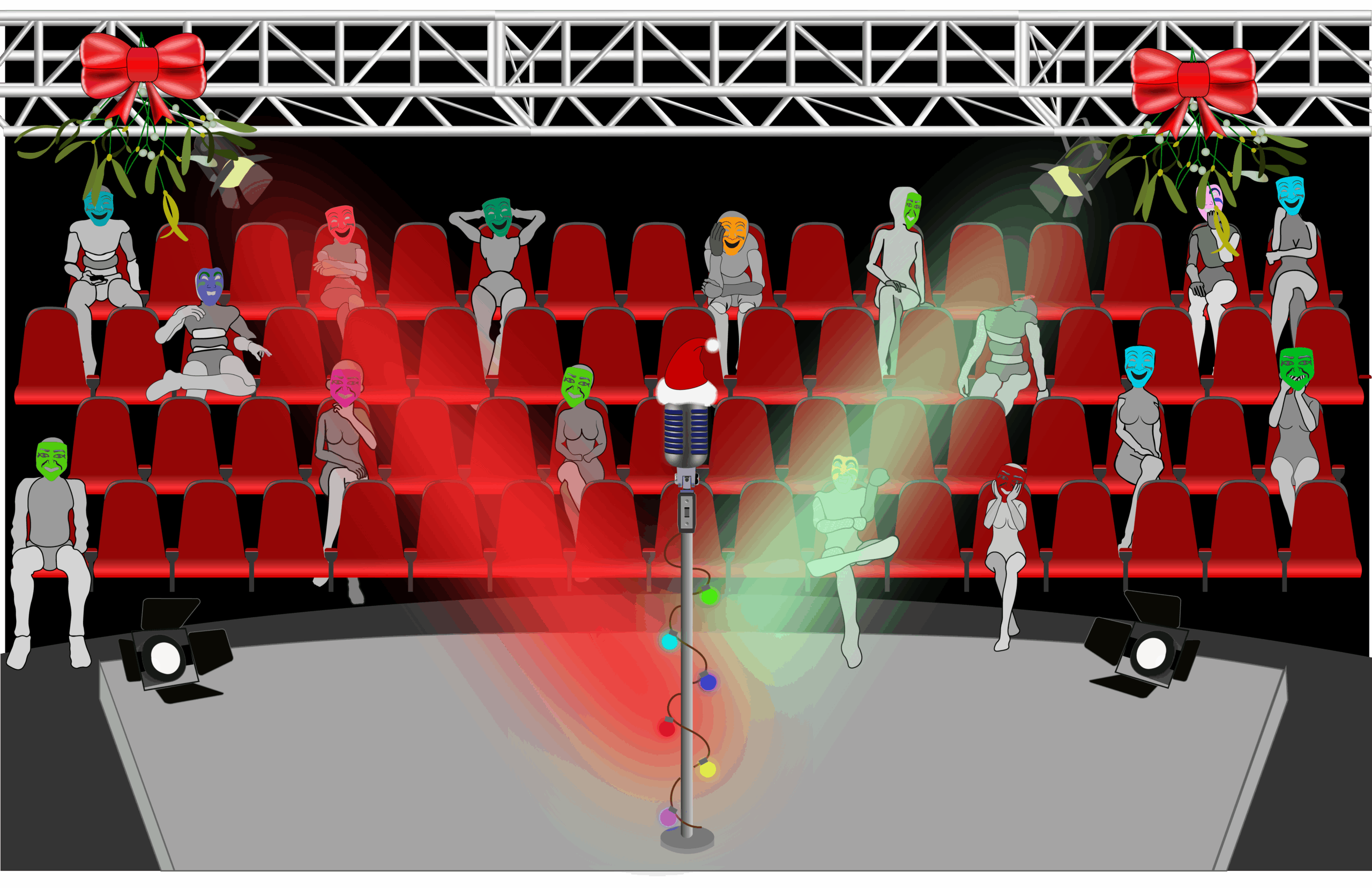 #Bühne #Improshow #Weihnachten