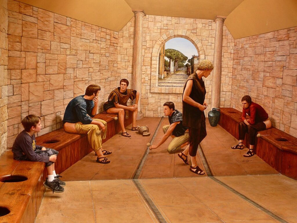 # Römisch #Öffentliche Toilette