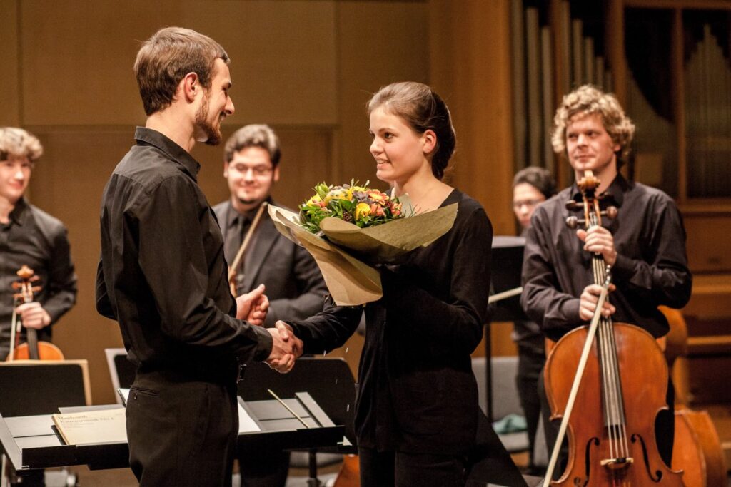 Konservatorium, Dr. Hoch, Konzert, Blumen, Orchester